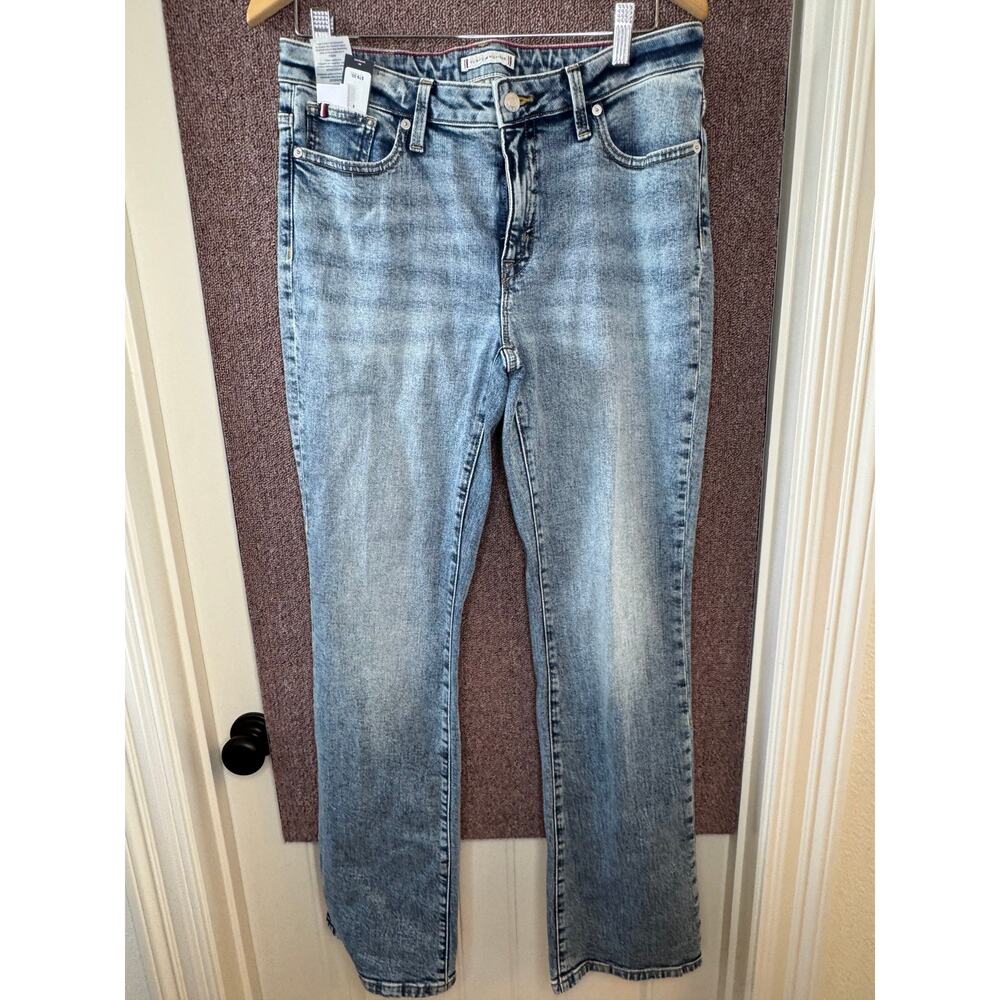 Tommy Hilfiger Bootcut Jeans 29 Waist/8 Slimming Pocket Design Stonewashed NWT